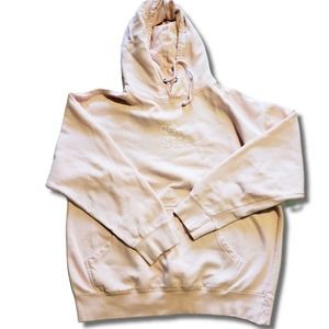 Good Vibes VSCO Blush Pink cotton Hoodie Sweatshirt Sweater Graphic Women's L